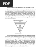 Taxonomy Notes