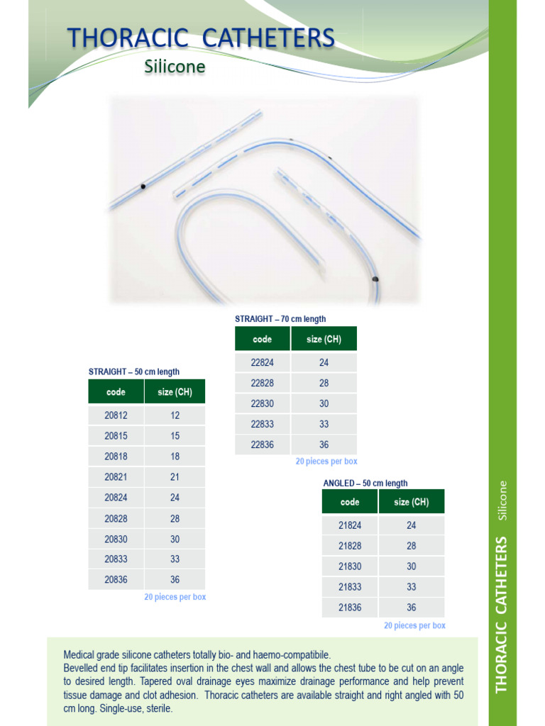 Redax - Tuburi Dren Toracic Silicon | PDF