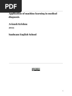 Application of Machine Learning in Medical Diagnosis