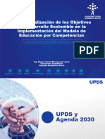 Transversalización de Los Objetivos Del Desarrollo Sostenible en La Implementación Del Modelo de Educación Por Competencias