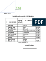 Plano de Trabalho para o Dia 18 de Fevereiro Do Corrente Ano