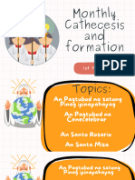 Monthly Cathecesis and Formation
