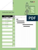 Construction Gantt Chart Template