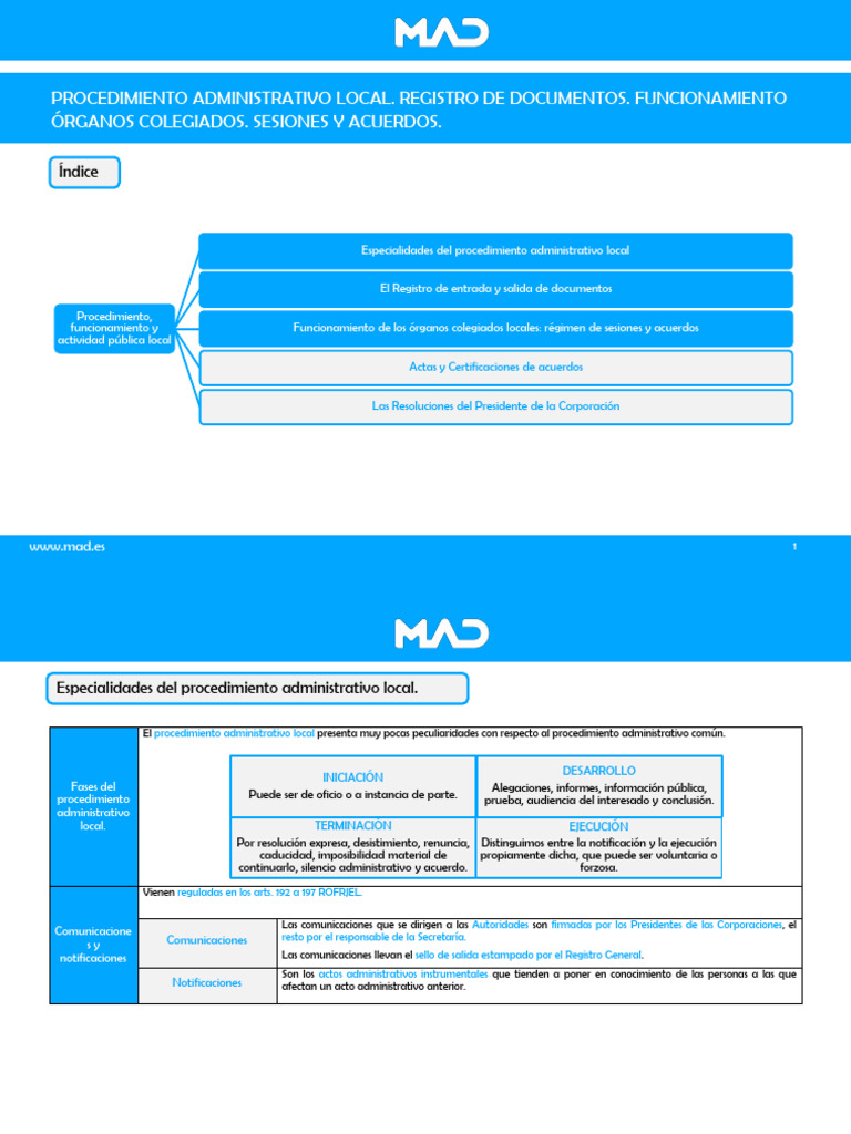 631 Procedimiento Administrativo Local Registro Documentos Organos 