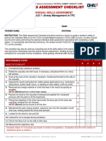 Skills Assessment Checklist: MODULE 7: Airway Management in TFC