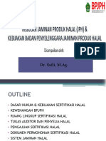 Materi 1 - Kebijakan Dan Regulasi JPH