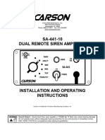 SA 441 10 - Manual