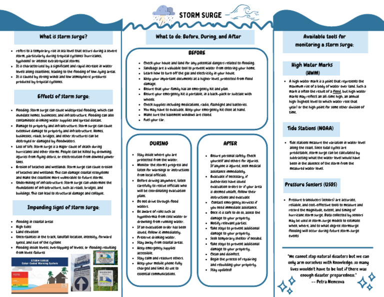 Storm Surge Notes | PDF | Storm Surge | Flood