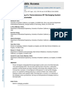 Design and Testing of A Transcutaneous RF Recharging System For A Fetal Micropacemaker - Nihms862630