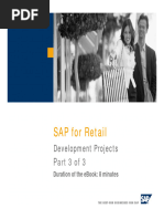 SAP For Retail - Dev Projects - Part 3 of 3