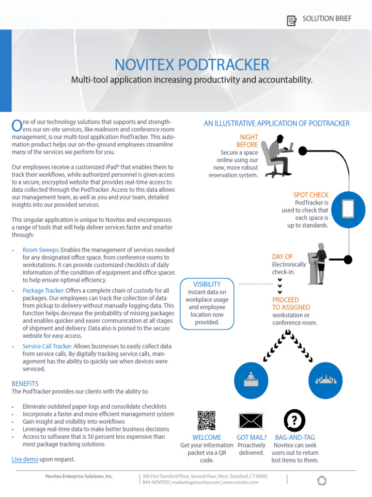 Novitex Solution Brief PodTracker | PDF | Service Industries ...