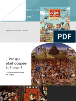 C-0120 ,, Reponez Aux Question Sur Le La Texte ,, La Guerre de 100 Ans" Spînu Carolina