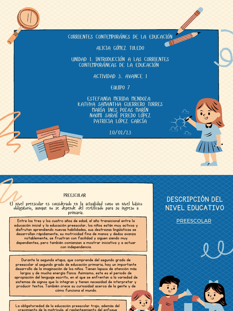 Aprendizaje Integral en Educación Preescolar | PDF | Educación de la ...