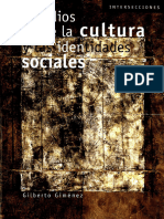 Estudios Sobre La Cultura y Las Identidades Sociales