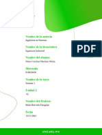 Tarea semana 2 Ingenieria Sistemas