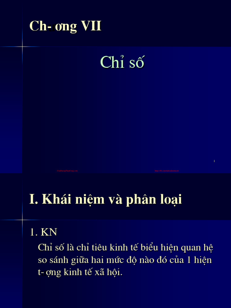 Nguyen Ly Thong Ke Kinh Te Chapter (7) Chi So (Cuuduongthancong - Com ...