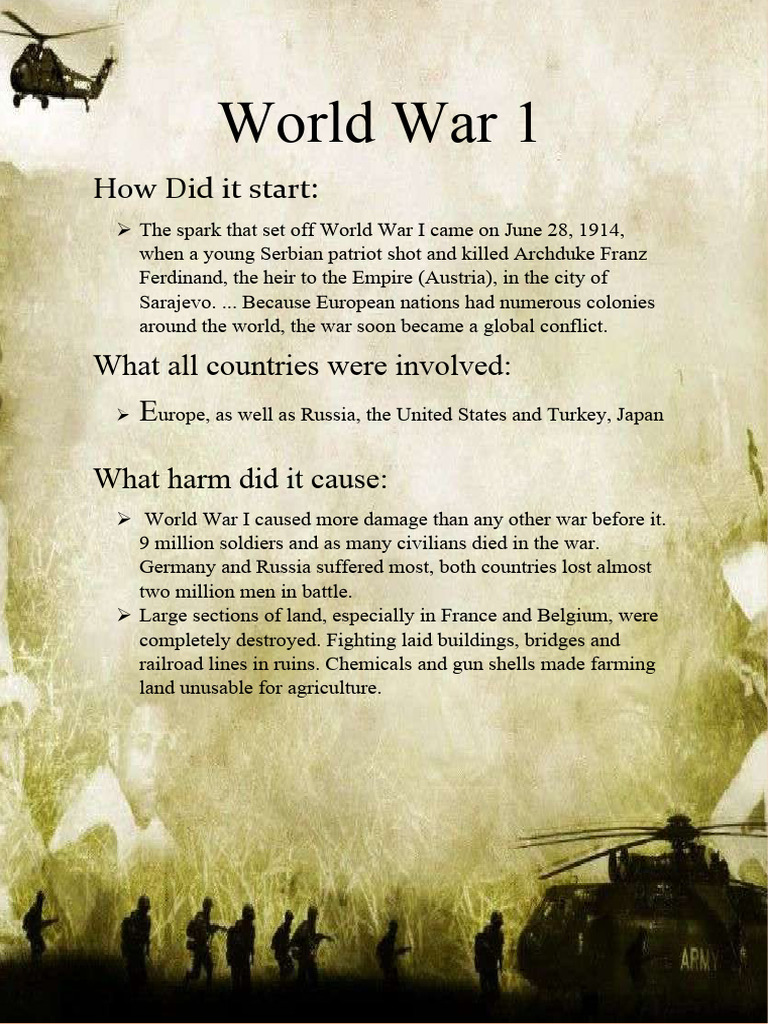 Causes and Impact of World War I | PDF