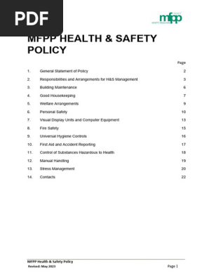 Health & Safety Policy