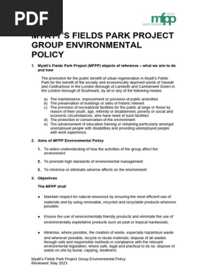 Environmental Policy