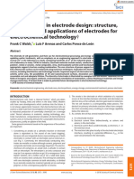 J of Chemical Tech Biotech - 2018 - Walsh - Developments in Electrode Design Structure Decoration and Applications of