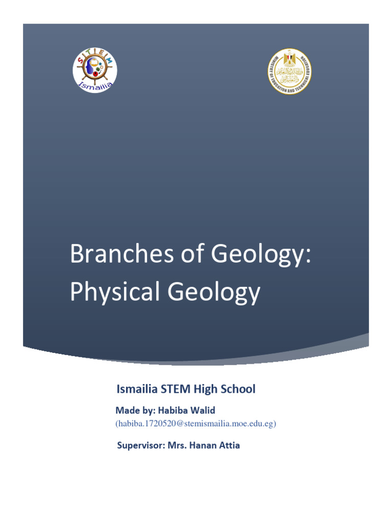 Overview of Physical Geology Branches | PDF | Earth Sciences | Geology