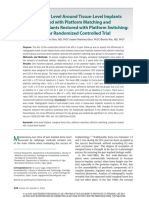 Crestal Bone Level Around Tissue-Level Implants Restored With Platform Matching and Bone-Level Implants