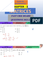 d8 CH 3 Matrices Cbse 2022-23 Board Questions