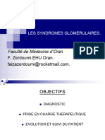 Syndromes Glomérulaires