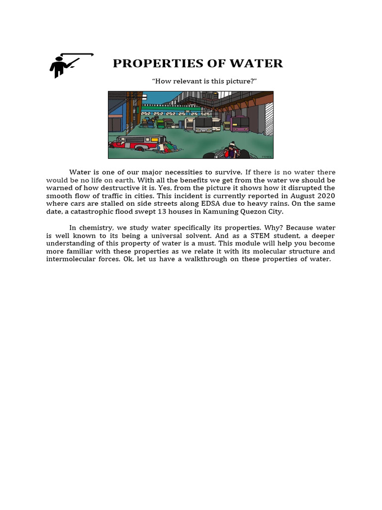 Properties Of Water Pdf Properties Of Water Chemical Polarity