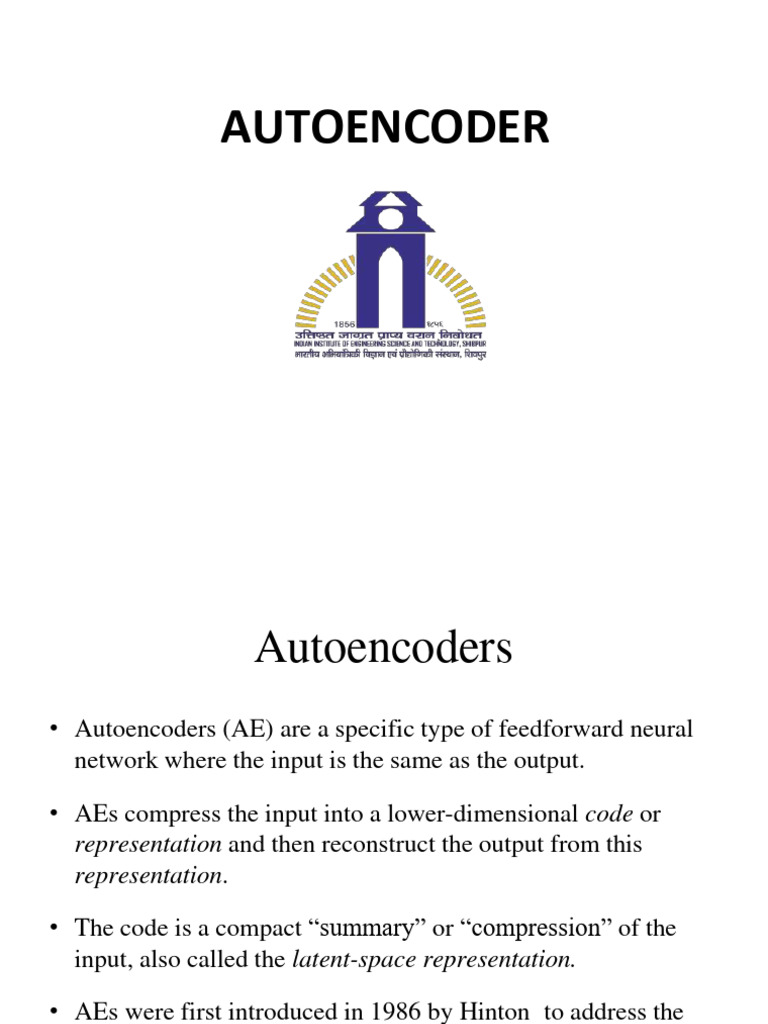 Autoencoder | PDF | Data Compression | Emerging Technologies