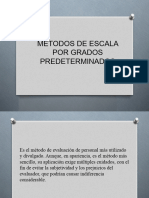 Métodos de Escala Por Grados Predeterminados