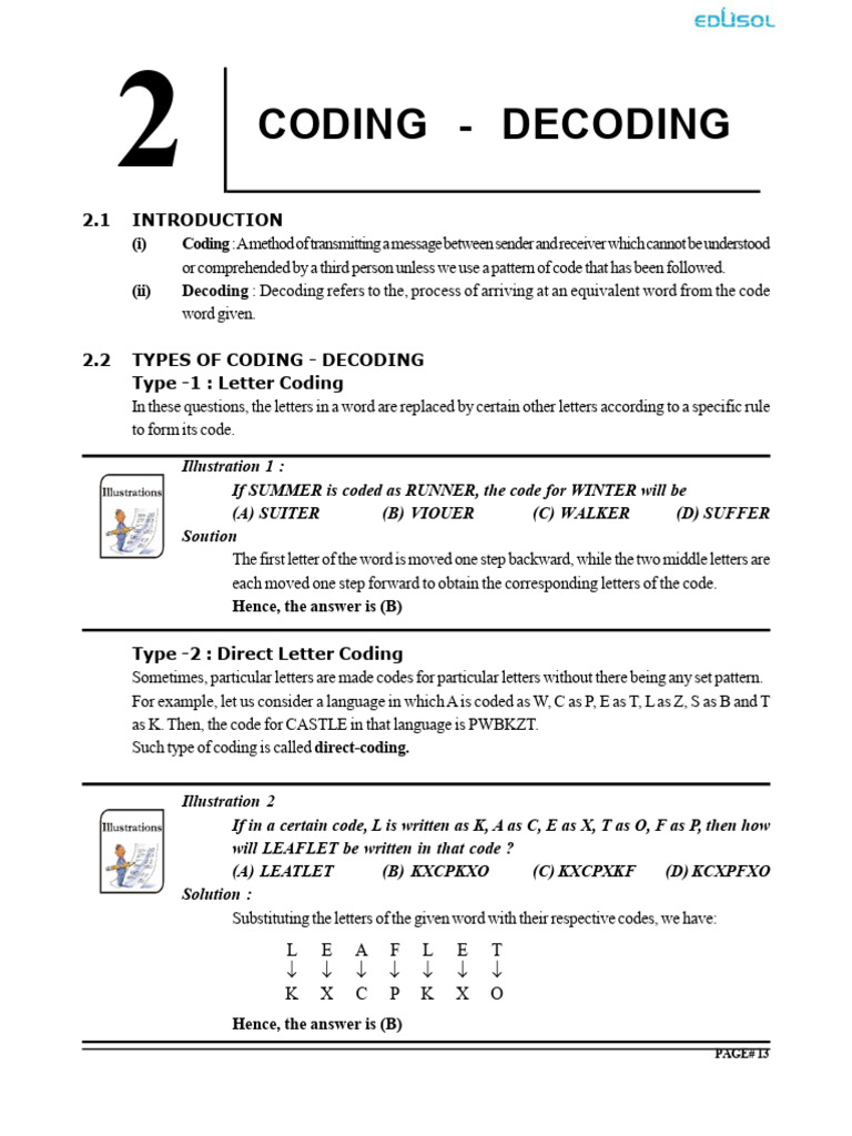 MAbility - 2 - Coding - Decoding - 8th - WA | PDF | Code | Sky