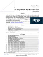 MSP430 High-Resolution Timer-PWM DAC
