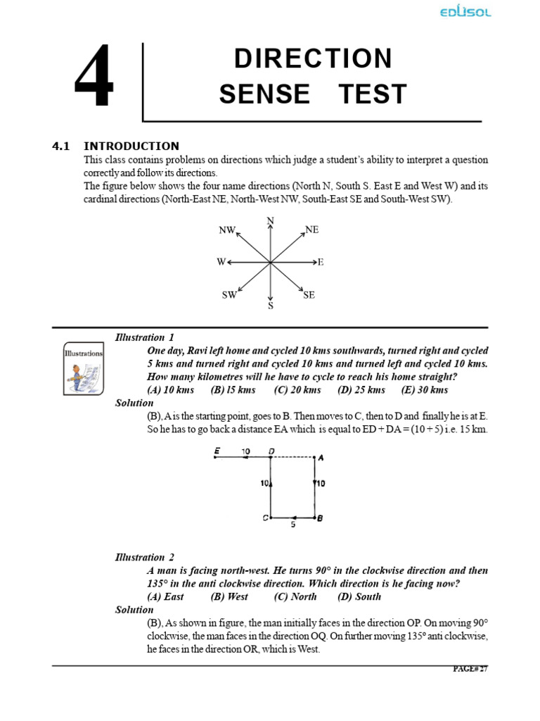 MAbility - 4 - Direction Sense Test - 8th - WA | PDF | Metre | Metrology