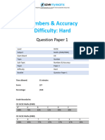 E1.1 Numbers Accuracy 2B Topic Booklet 1 2