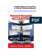 Financial and Managerial Accounting 11th Edition Warren Solutions Manual