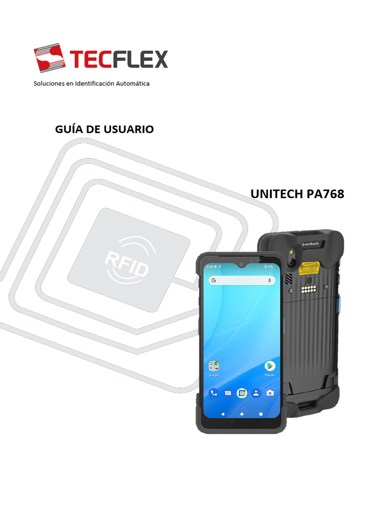Guía de Usuario para Terminal PA768 Unitech | PDF | Identificación de ...