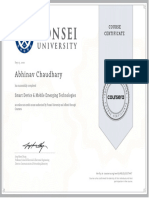 Smart Devices Certificate
