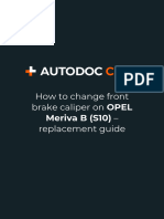 How To Change Front Brake Caliper On OPEL Meriva B (S10) - Replacement Guide