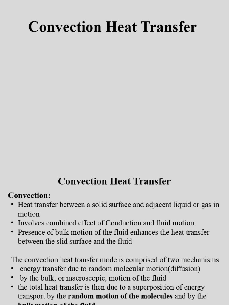 Convection Heat Transfer | PDF | Boundary Layer | Heat Transfer