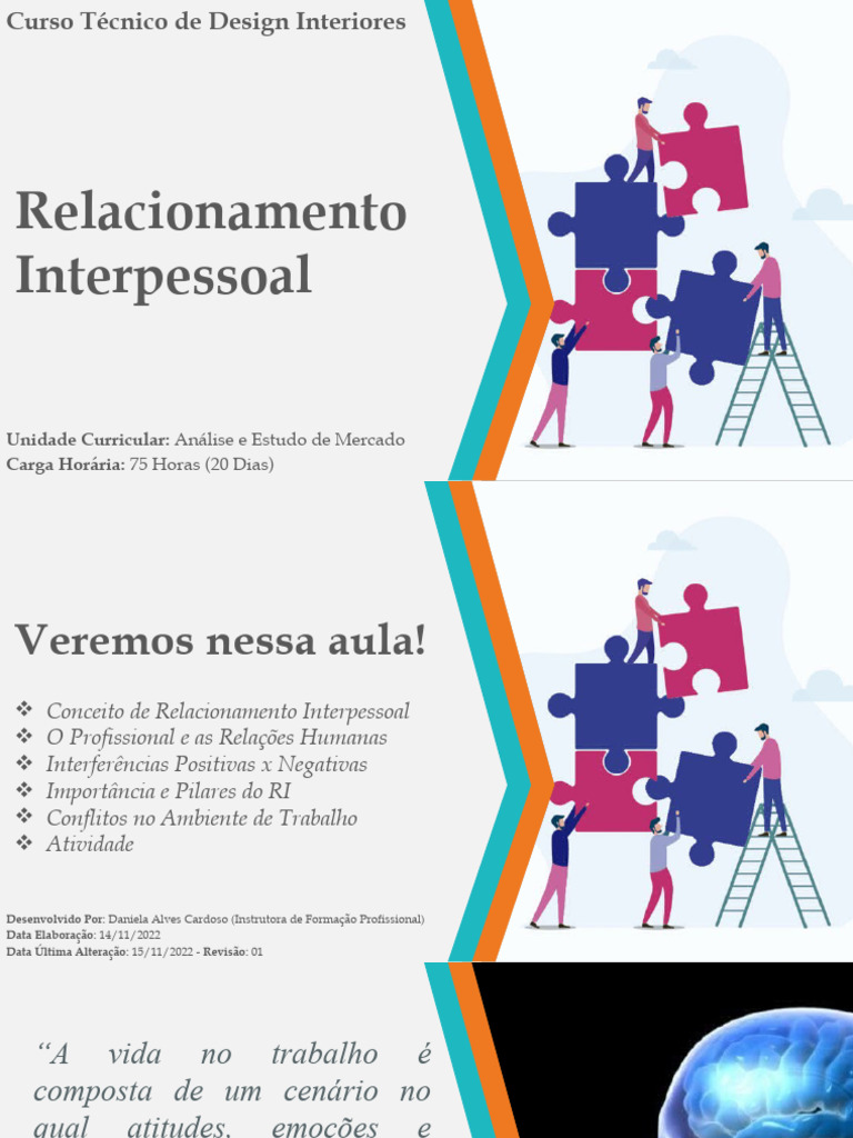 Importância do Relacionamento Interpessoal | PDF | Comunicação | Humano