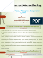 Module 3 - Vapour Absorption Refrigeration System