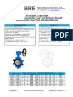 ARTICULO: 5108-5108A Válvula de Mariposa Tipo "Lug" Con Reductor Manual