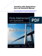 Finite Mathematics With Applications 11th Edition Lial Solutions Manual