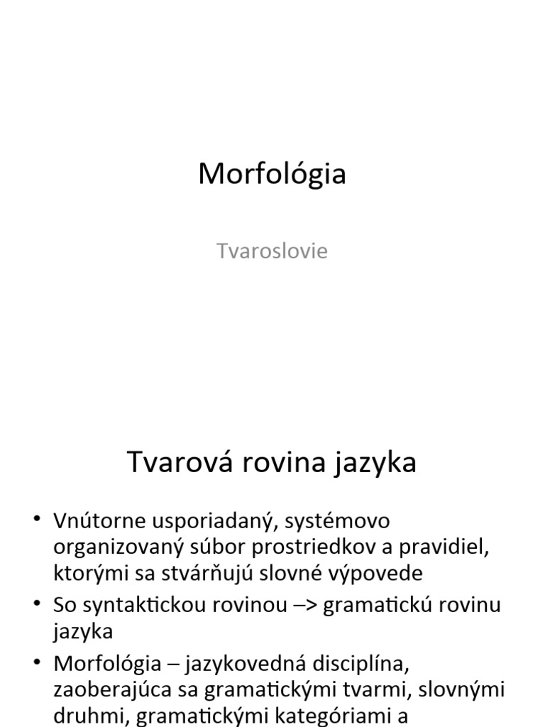 Morfologia | PDF