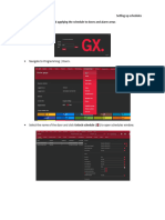 Setting Up Schedules
