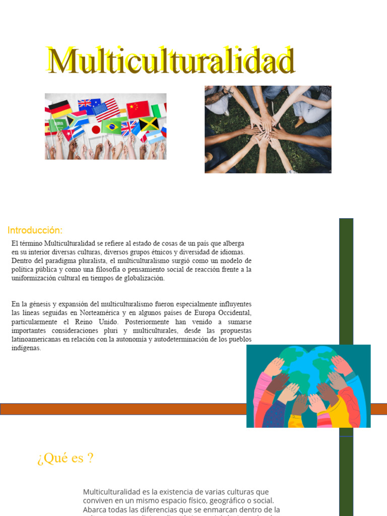 Importancia y características de la multiculturalidad | PDF ...