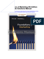 Foundations of Marketing 8th Edition Pride Solutions Manual