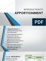 Introduction To Apportionment