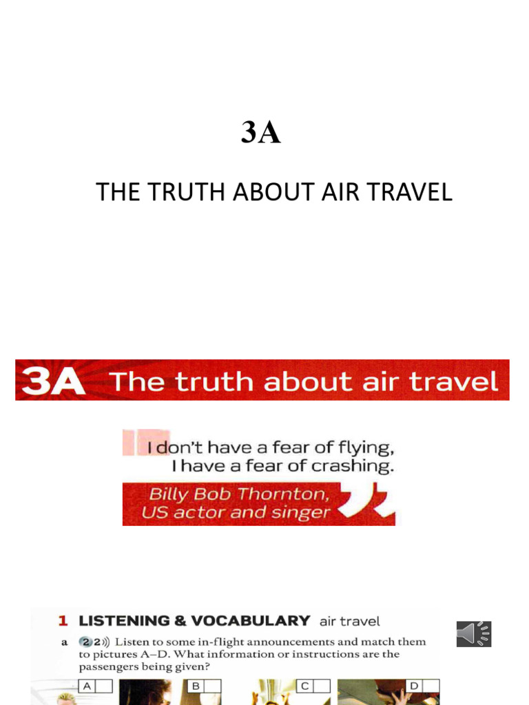 3a The Truth About Air Travel | PDF | Airport | Air Traffic Control